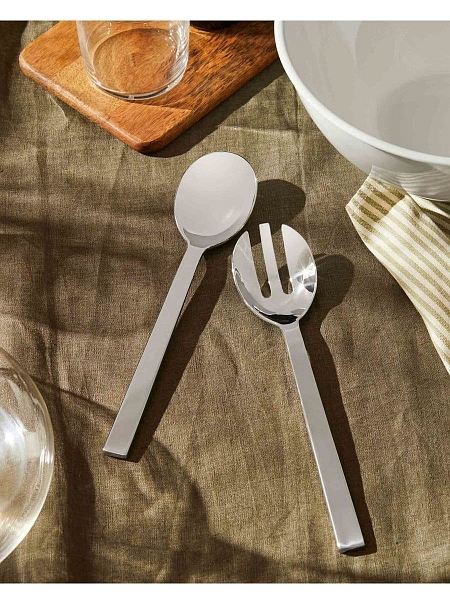 ALESSI Ложки для салата ALESSI SANTIAGO, DC05/14, нержавеющая сталь.