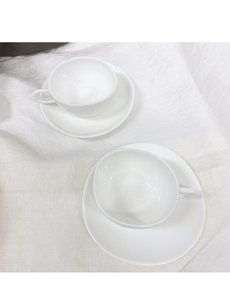 ALESSI Чашки кофейные с блюдцами (2 пары) FRUIT BASKET, SAN06