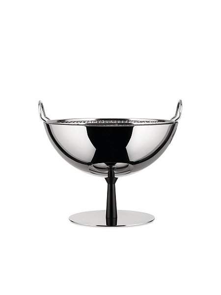 ALESSI Ваза с дуршлагом для фруктов на ножке, нержавеющая сталь, премиальное качество, AC04 B