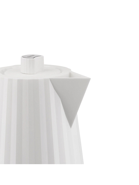 ALESSI Электрический дизайнерский чайник 1,7л PLISSE. Форма плиссе, MDL06 W, белый