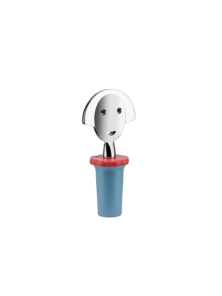 ALESSI Пробка для бутылок ALESSI ANNA STOP 2 AAM06 AZ, голубая