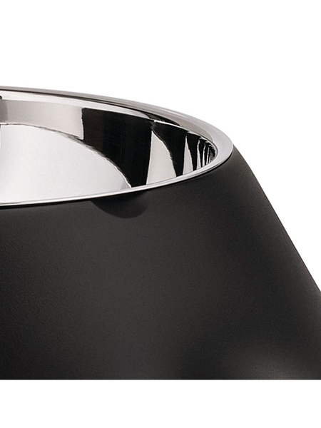 ALESSI Миска для собаки LULA, нержавеющая сталь, термопластик, арт. AMMI19 B, черная