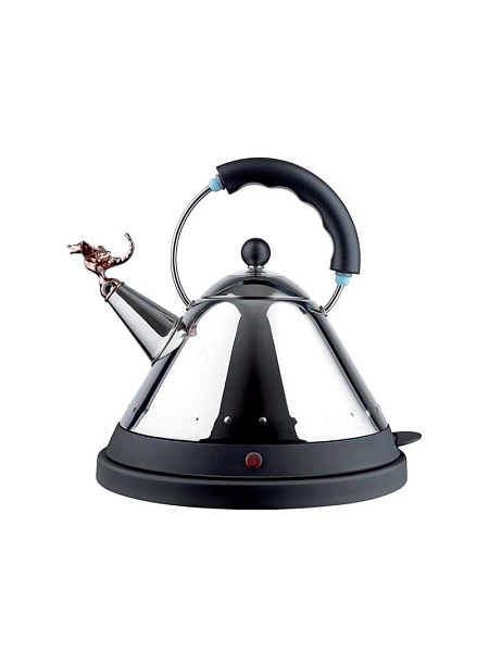 ALESSI Чайник электрический Tea Rex, нержавеющая сталь, арт. MG32REX B, черный