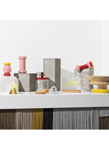 ALESSI Емкость для хранения ES16/100, черный-желтый-красный