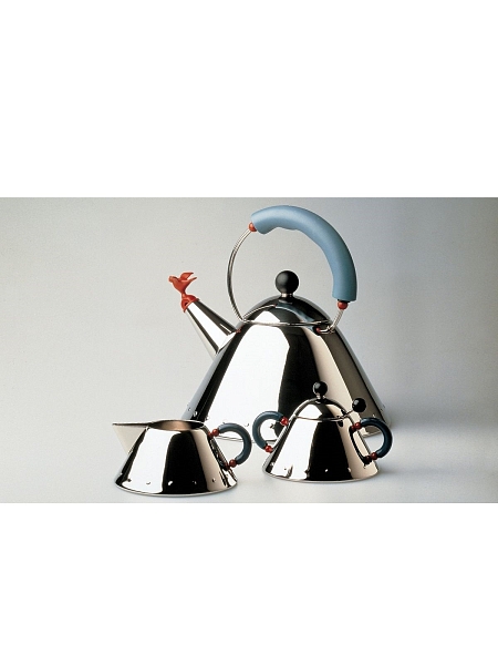 ALESSI Чайник арт. 9093, нержавеющая сталь, голубой
