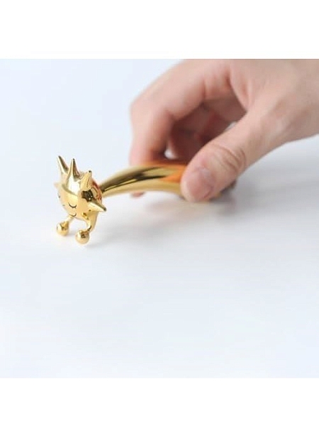 ALESSI Новогоднее Рождественское украшение STELLA STELLINA. Фарфоровая фигурка Вифлеемская звезда, 9,0 x 4,0 см, ручная роспись, AMGI25