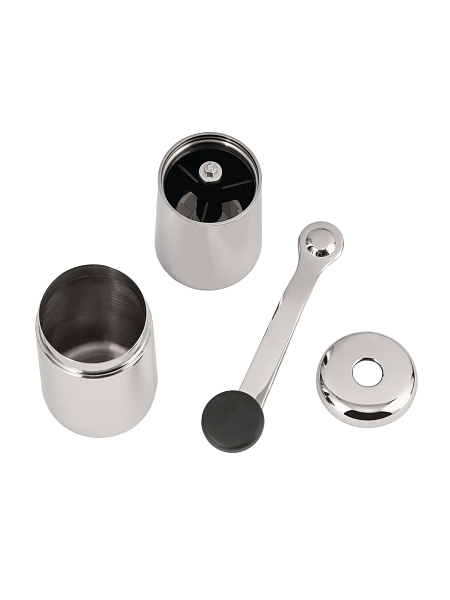 ALESSI Кофемолка ручная дизайнерская SLOW COFFEE. Нержавеющая сталь, KT01