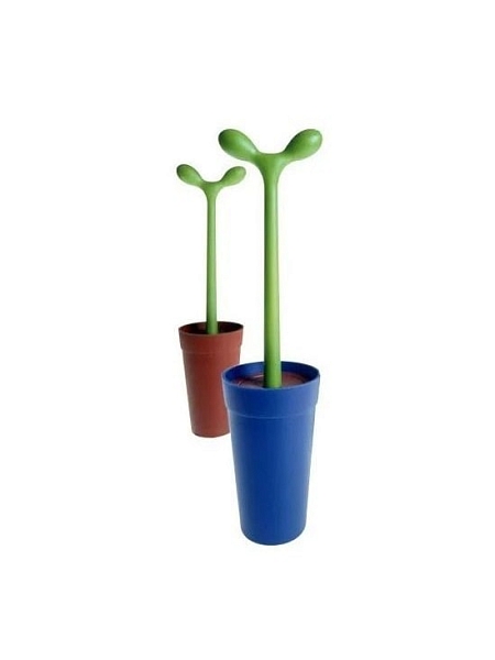 ALESSI Туалетный ершик MERDOLINO. Дизайнерский, пластик, ASG04, терракотовый