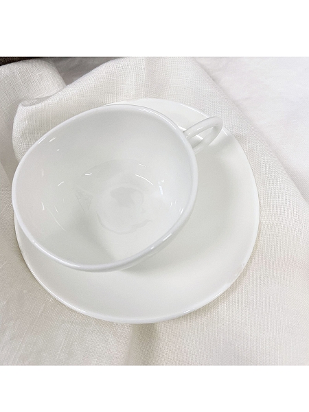 ALESSI Чашки кофейные с блюдцами (2 пары) FRUIT BASKET, SAN06