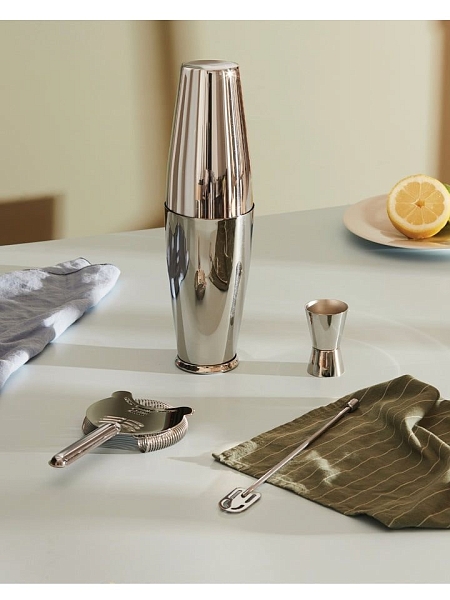 ALESSI Шейкер, мерка, ситечко и мешалка для коктейлей LUNAR ECLIPSE, 5050SET I