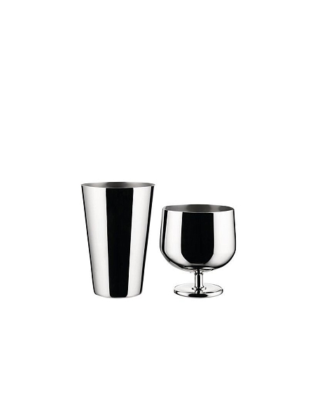 ALESSI Шейкер, ситечко и мерка для коктейлей TENDING BOX, GIA26SET, нержавеющая сталь.