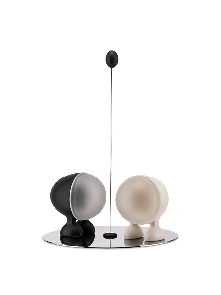 ALESSI Солонка и перечница LILLIPUT, дизайнерский набор, ASG02 BW