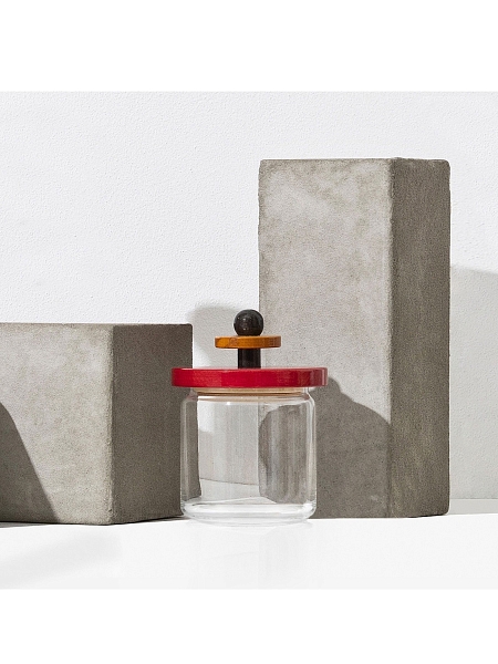 ALESSI Емкость для хранения ES16/100, черный-желтый-красный