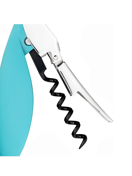 ALESSI Штопор для вина дизайнерский PARROT. В форме попугая, сомелье рычажный складной, AAM32 AZ, голубой