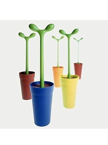 ALESSI Туалетный ершик MERDOLINO. Дизайнерский, пластик, ASG04, терракотовый