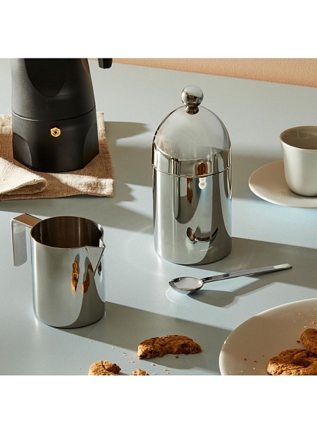 ALESSI Сахарница с ложкой, нержавеющая сталь, арт. 90024