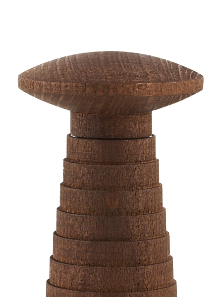 ALESSI Мельница для перца, соли и специй YUCATAN. Механическая, деревянная, MDL22 премиум качество