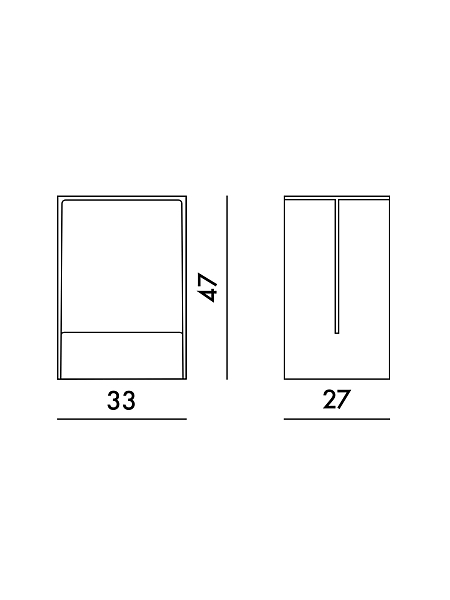 KARTELL Пуф-столик 33х27х h 47см MAX-BEAM, 9900/B4