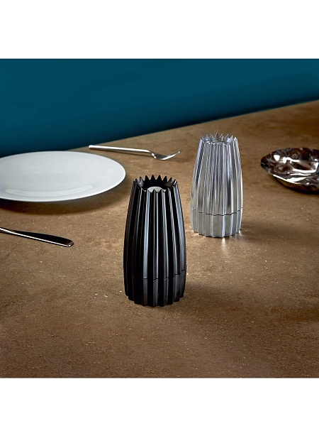 ALESSI Мельница для перца GRIND, алюминиевое литье черного цвета, арт. WAL03 B