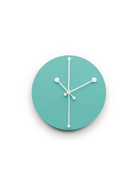ALESSI Настенные часы DOTTY CLOCK, арт. ABI11 LAZ, бирюзовые