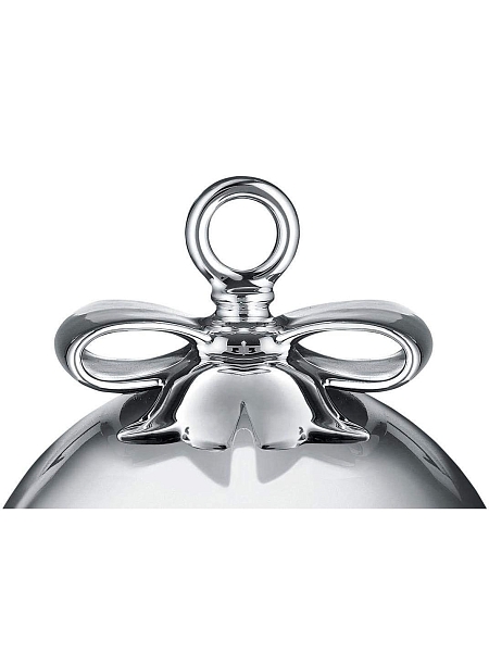 ALESSI Новогоднее Рождественское украшение DRESSED FOR X-MAS, форма Шар, дизайнерская елочная игрушка, стекло, 9 см, ручная роспись, MW42 4