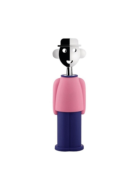 ALESSI Штопор ALESSANDRO M, арт. AM23 PAZ, синий-розовый