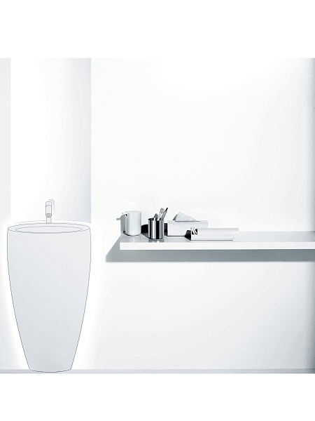ALESSI Диспенсер для косметических дисков BIRILLO, PL06 W