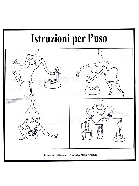 ALESSI Миска для собак LUPITA AMMI02 B, черная
