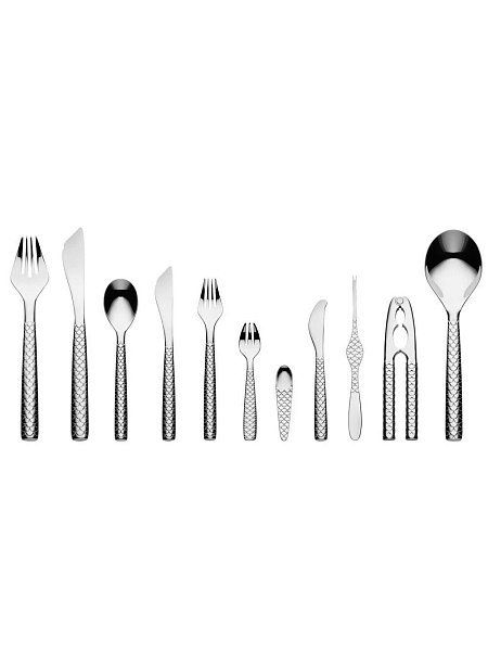 ALESSI Нож для устриц COLOMBINA FISH. Нержавеющая сталь, премиум качество, FM23/44