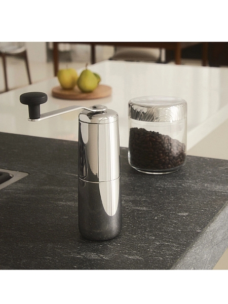ALESSI Кофемолка ручная дизайнерская SLOW COFFEE. Нержавеющая сталь, KT01
