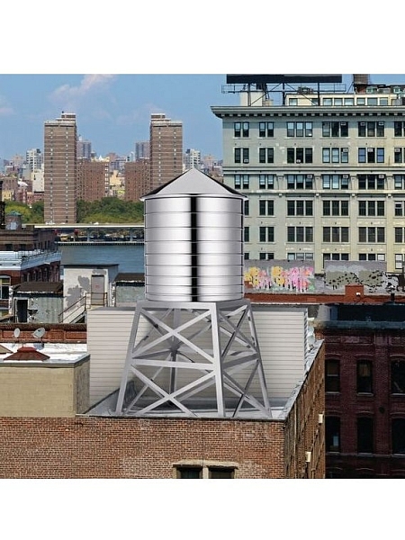 ALESSI Емкость для хранения Water Tower, DL02 B (нержавеющая сталь/черный)
