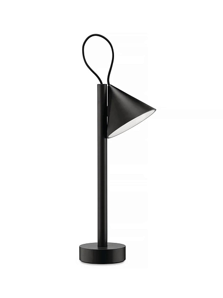ALESSI Светильник настольный беспроводной TSUMIKI, черный, h 33.7 см, арт. ME01 B