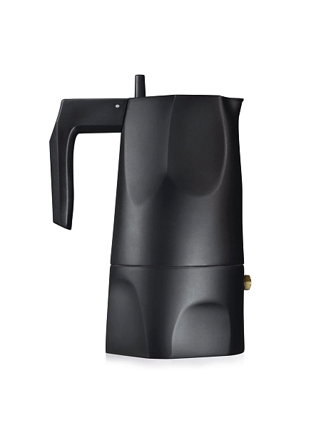 ALESSI Гейзерная кофеварка на 3 чашки Alessi Ossidiana MT18/3 B, черный