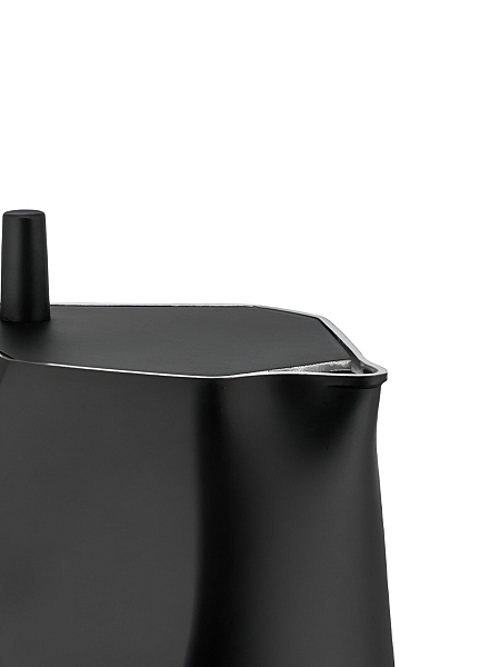 ALESSI Гейзерная кофеварка на 3 чашки Alessi Ossidiana MT18/3 B, черный