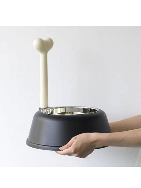 ALESSI Миска для собак LUPITA AMMI02 B, черная