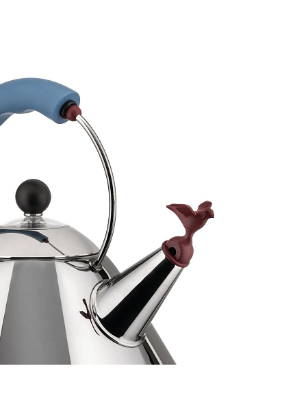 ALESSI Чайник арт. 9093, нержавеющая сталь, голубой