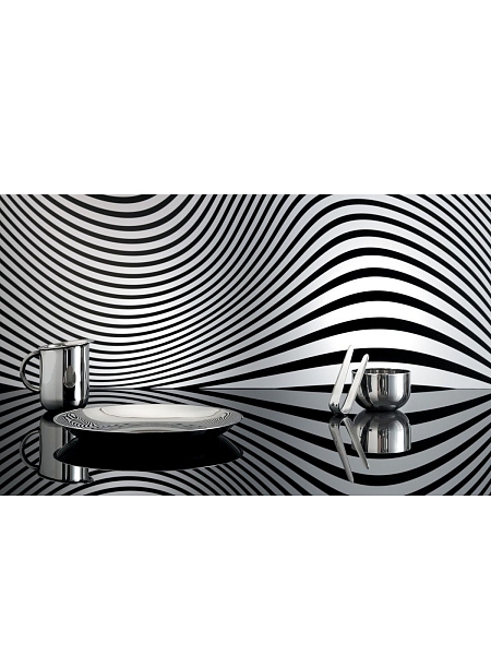 ALESSI Набор молочник, сахарница, щипцы и поднос, 90042