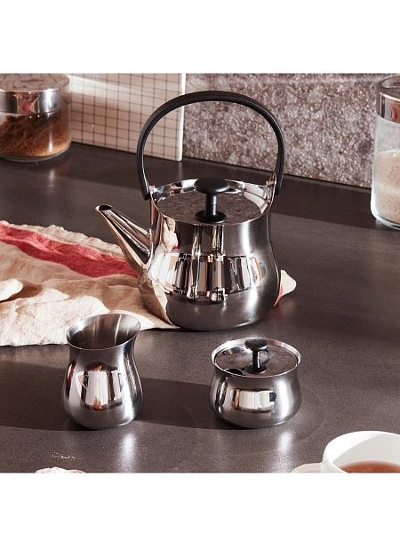 ALESSI Заварочный чайник с фильтром CHA, нержавеющая сталь, арт. NF01