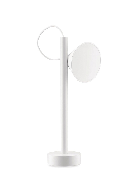 ALESSI Светильник настольный беспроводной TSUMIKI, белый, h 33.7 см, арт. ME01 W