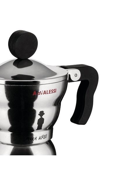 ALESSI Гейзерная кофеварка Moka, 150 мл, на 3 чашки, арт. AAM33/3