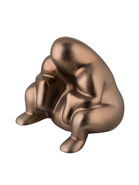 ALESSI Дверной ограничитель ALESSI DEDE, напольный дизайнерский, массивный, термопластик, PS18 BM, бронзовый