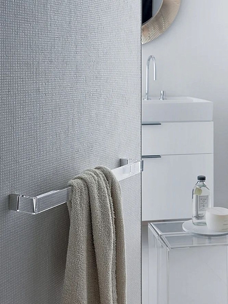 KARTELL Держатель полотенец для ванной 30 см RAIL, 9930/B4, прозрачный.