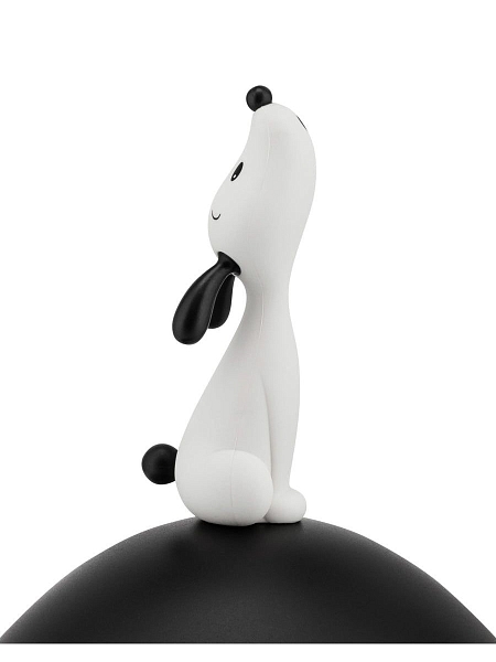 ALESSI Миска для собаки LULA, нержавеющая сталь, термопластик, арт. AMMI19 B, черная