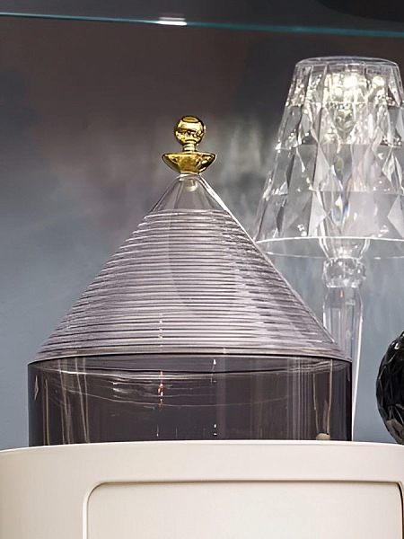 KARTELL Контейнер с крышкой/емкость для хранения TRULLO, 1550/CF, прозрачный + дымчатый.