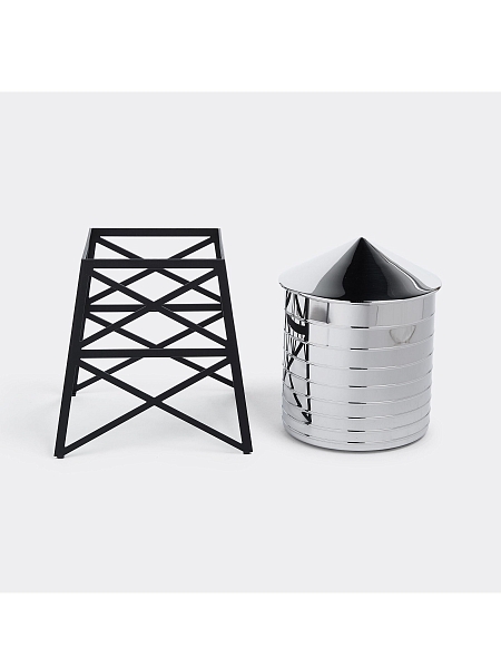ALESSI Емкость для хранения Water Tower, DL02 B (нержавеющая сталь/черный)