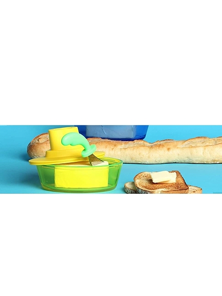ALESSI Масленка SHIP SHAPE ASG13 B, черная