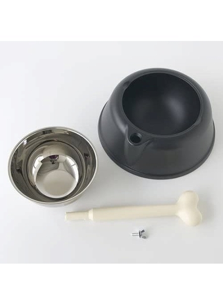 ALESSI Миска для собак LUPITA AMMI02 B, черная