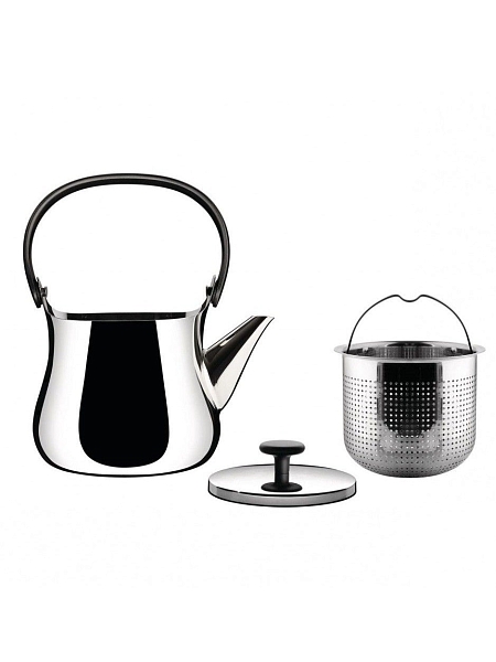 ALESSI Заварочный чайник с фильтром CHA, нержавеющая сталь, арт. NF01