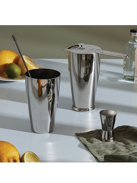 ALESSI Шейкер, мерка, ситечко и мешалка для коктейлей LUNAR ECLIPSE, 5050SET I