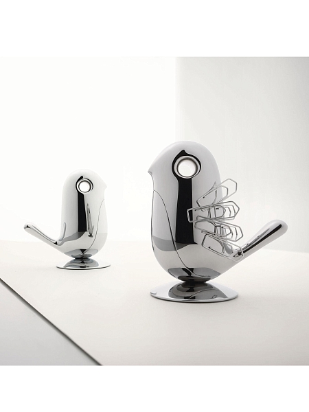 ALESSI Магнитный держатель для скрепок CHIP, форма Птичка, премиум качество, RT01